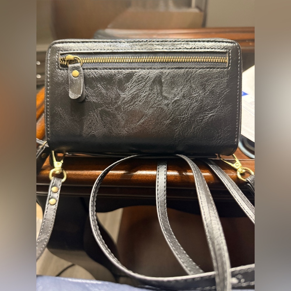 Harryshell Purse with Card Slots Holder Mirror Crossbody - Picture 10 of 12
